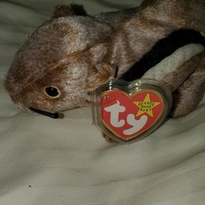 TY Chipper The Chipmunk Beanie Baby 4259 DOB April 21st, 1999